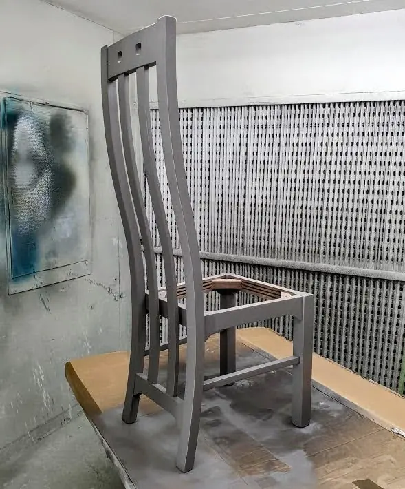 Freshly painted chair Moles Breath Freshly painted chair Moles Breath