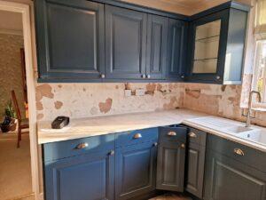 Kitchen Respray in North hykeham 4 Shaker Raised, Stiffkey Blue, North Hykeham Lincoln, Ingham