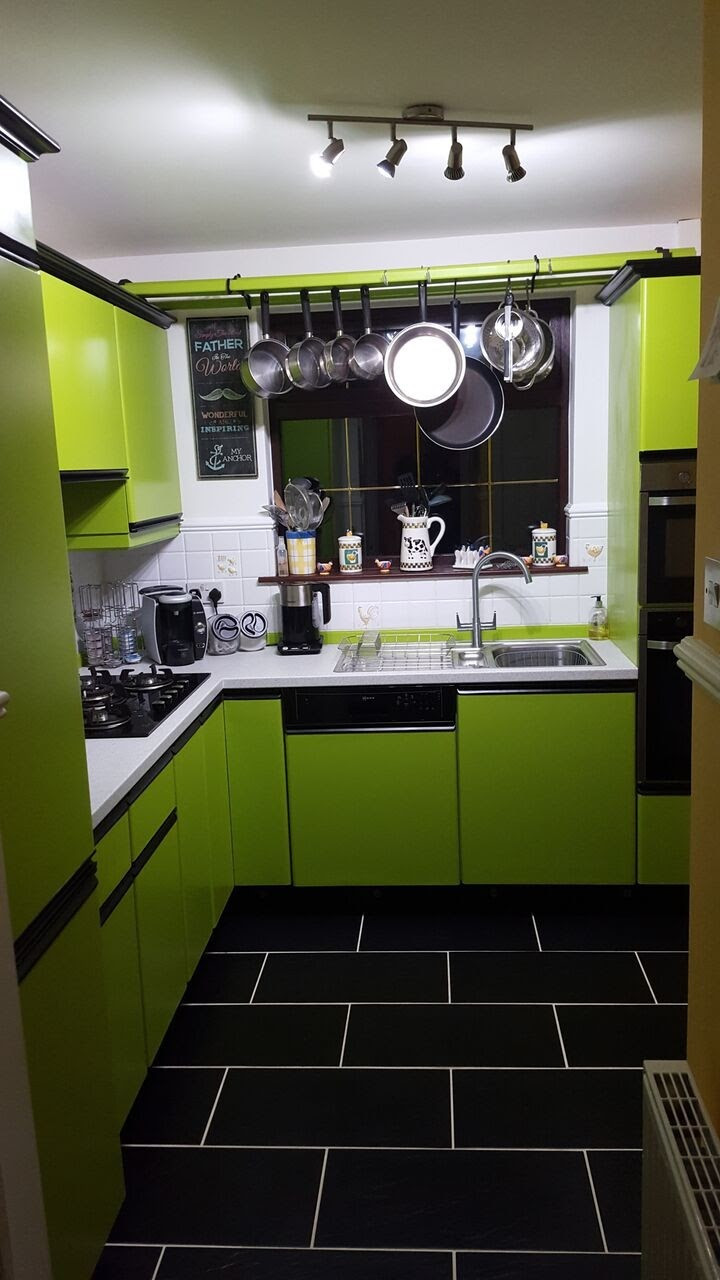 Funky Lime Green Kitchen